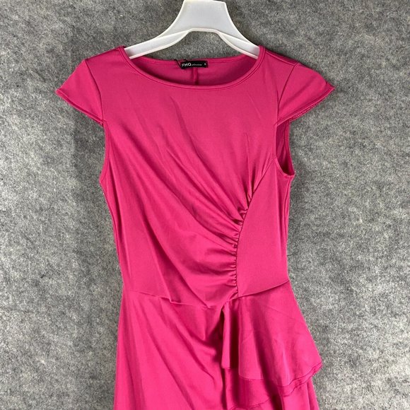 FHQ Collection Dress Small Women's NWT Pink Long Polyester Adults S - Picture 2 of 6